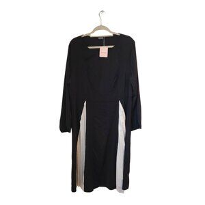 BloomChic Black & White Long Sleeve Dress – Size 18-20, NWT